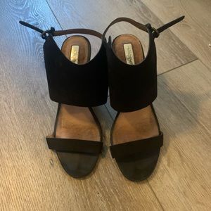 Halogen Clarette Wedges Black